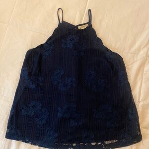 inTu floral lace navy top
